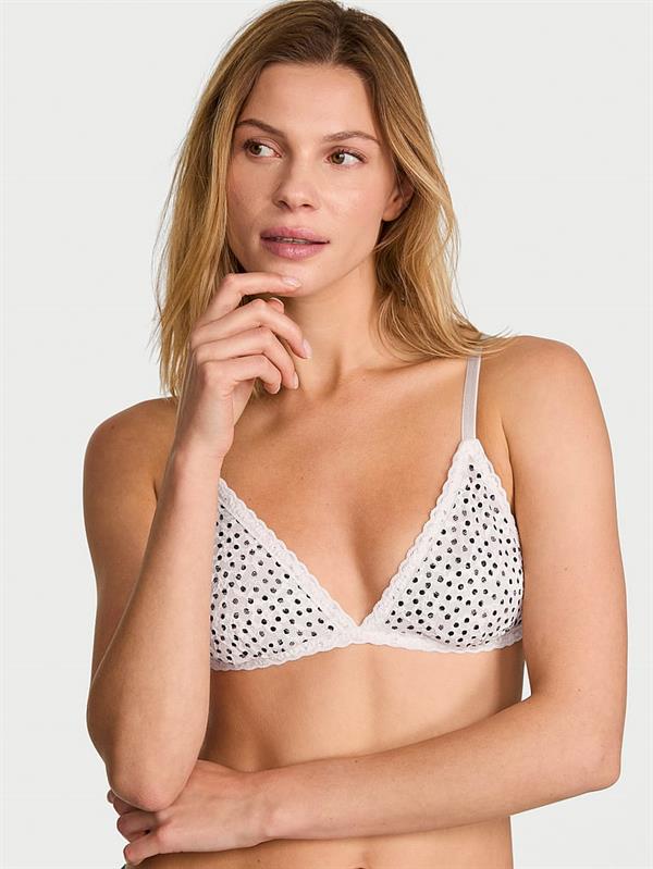 Dantelli Desteksiz Ucgen Bralet ön görünüm