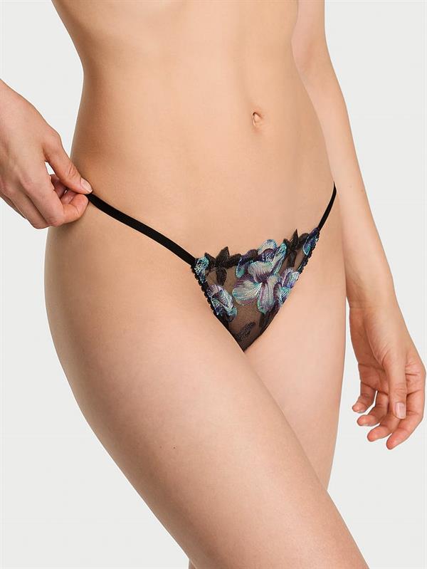 Orkide Islemeli Islemeli V String Kulot