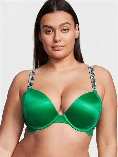Işıltılı Askili Push Up Sütyen