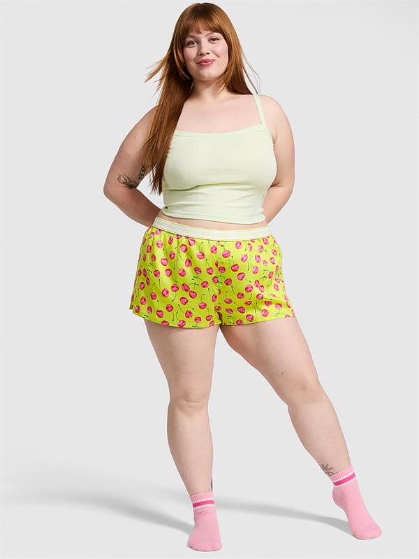 Pink Ipeksi Pijama Sortu ön görünüm
