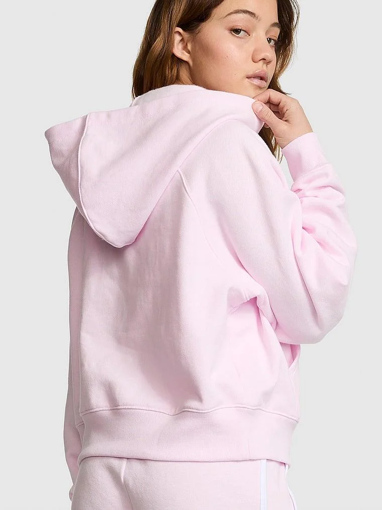 Pink Kampus Kapusonlu Sweatshirt arka görünüm