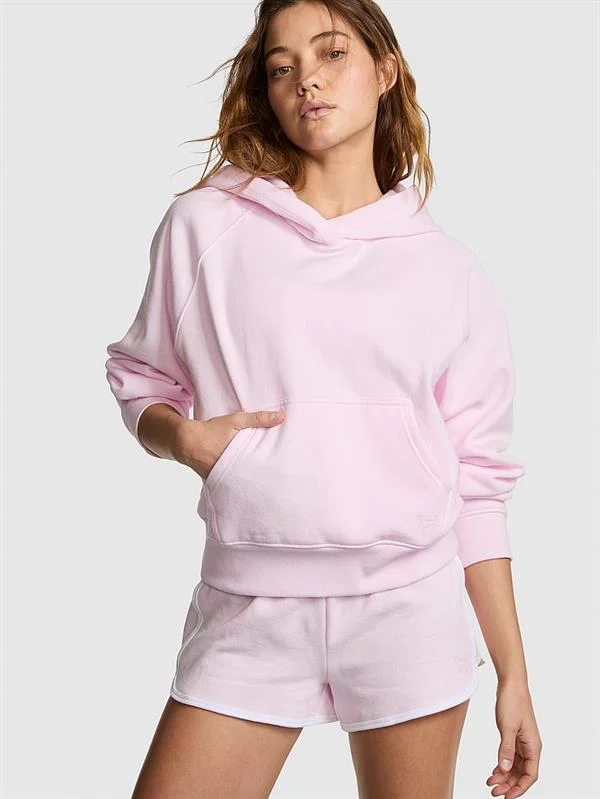 Pink Kampus Kapusonlu Sweatshirt