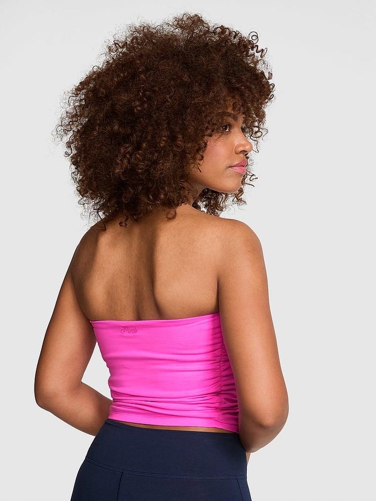 Pink All Day Pamuklu Buzgulu Straplez Bustiyer arka görünümü