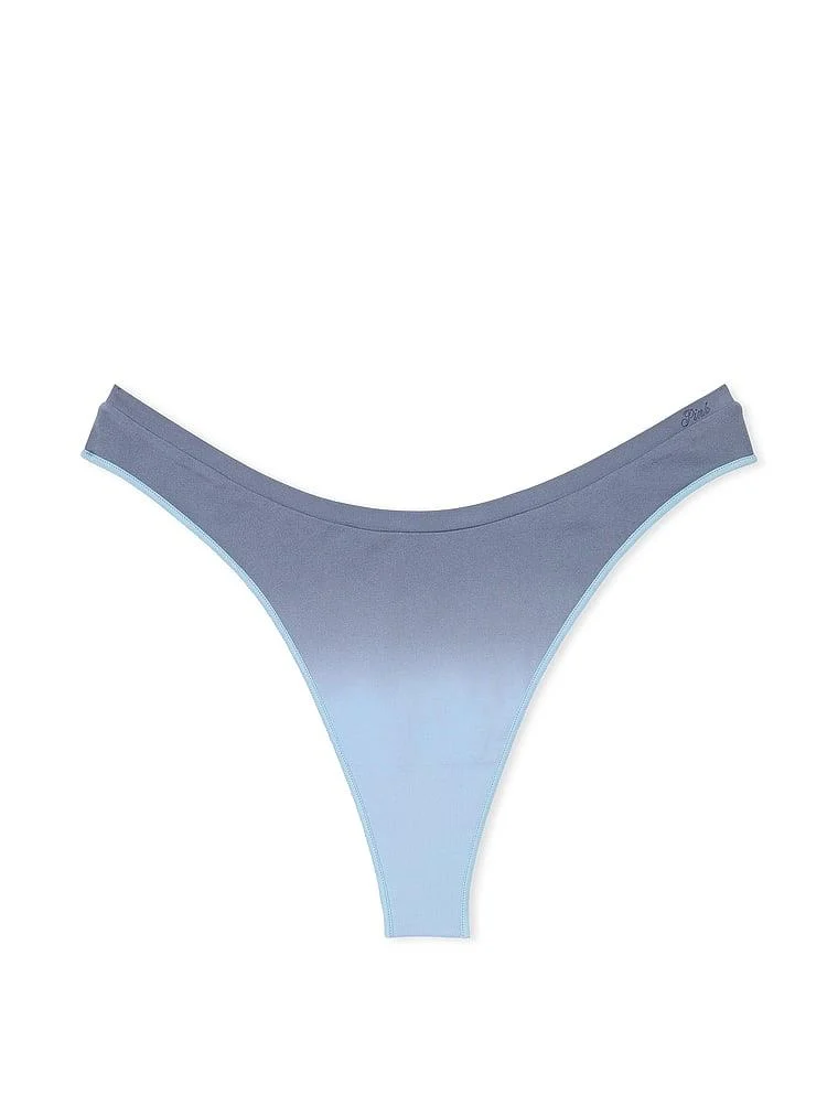 Pink Seamless Derin Bacak Kesim Tanga arka görünüm