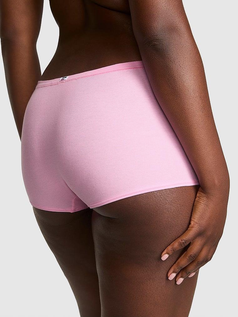 Pink Pamuklu Boyshort Kulot arka görünüm