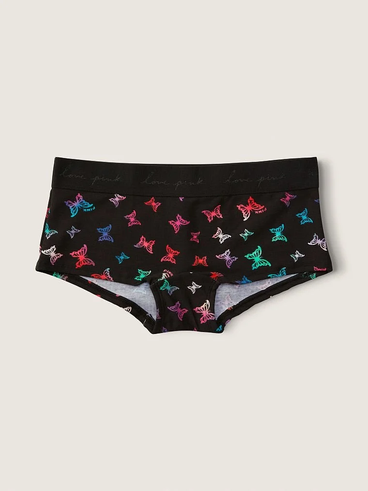 Pink Logologo Boyshort Ic Camasiri arka görünüm