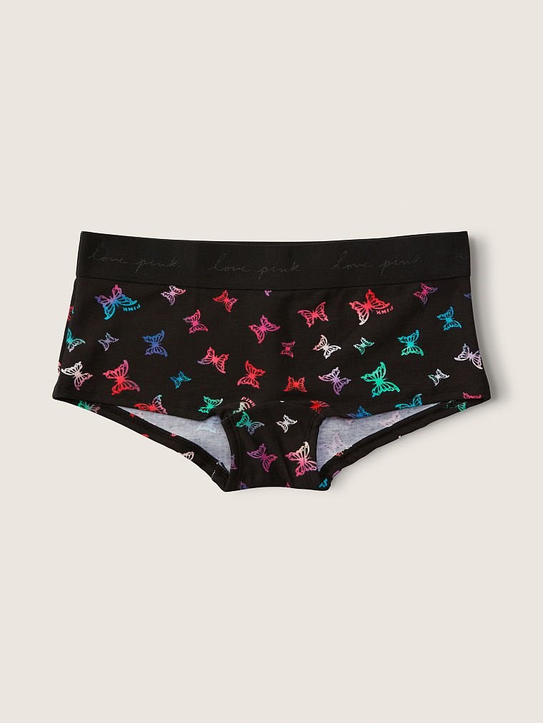 Pink Logologo Boyshort Ic Camasiri arka görünümü