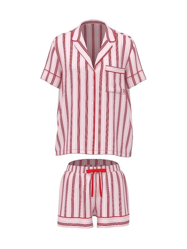 Saten Kısa Pijama Takimi
