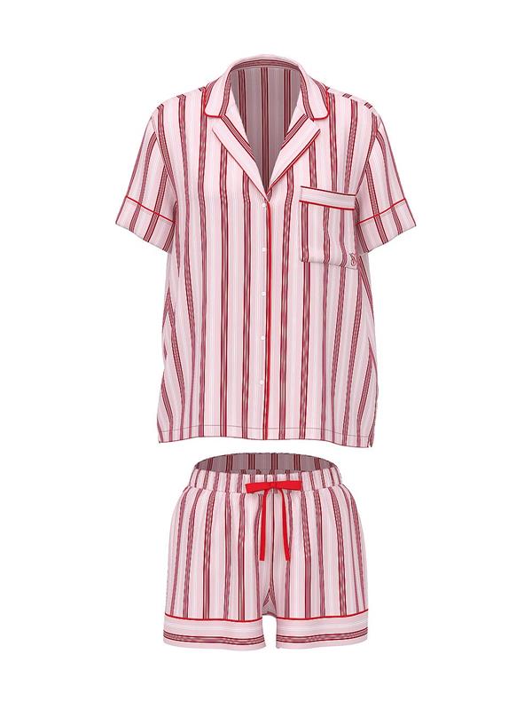 Saten Kısa Pijama Takimi