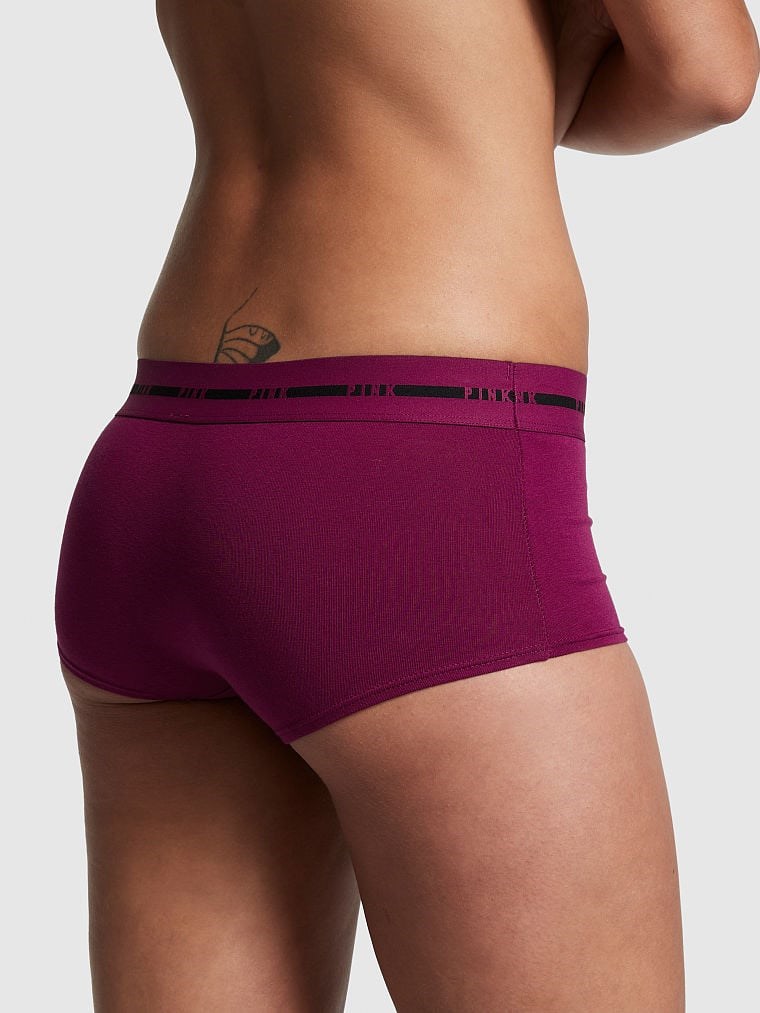 Victorias S Secret Pink Logolu Boyshort Kulot arka görünümü