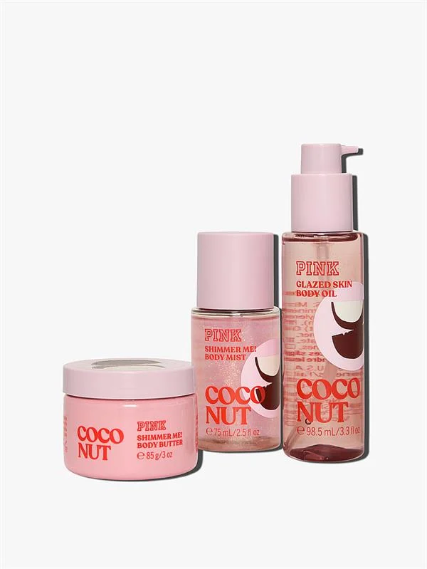 Coconut Isilti Veren Vücut Bakim Seyahat Seti ön görünüm