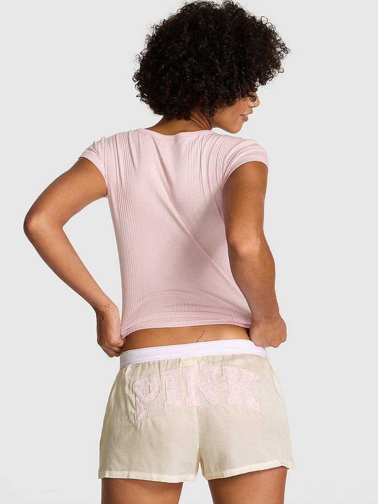 Pink Ipeksi Pijama Sortu arka görünümü
