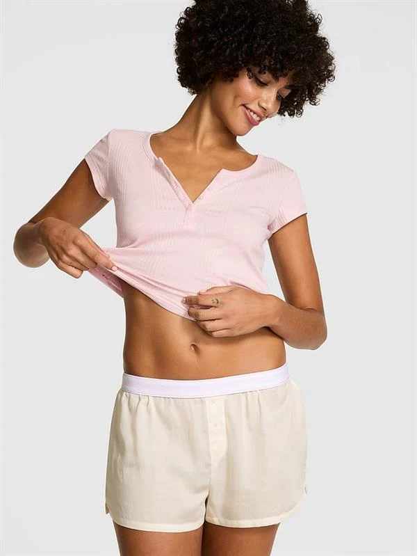 Pink Ipeksi Pijama Sortu