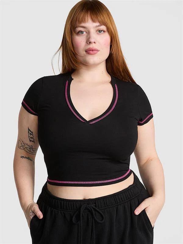 Pink All Day V Yaka Crop