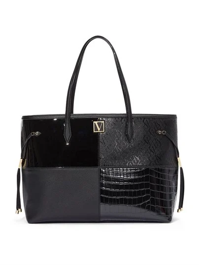 The Victoria Noir Patchwork El Çantası VS26526291 ön görünüm