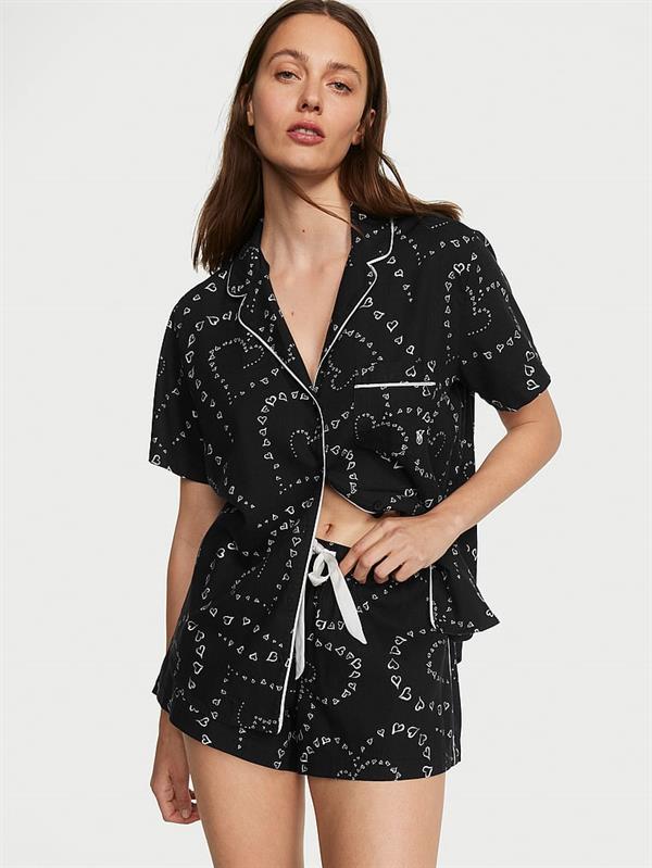 Flannel Sortlu Pijama Takimi
