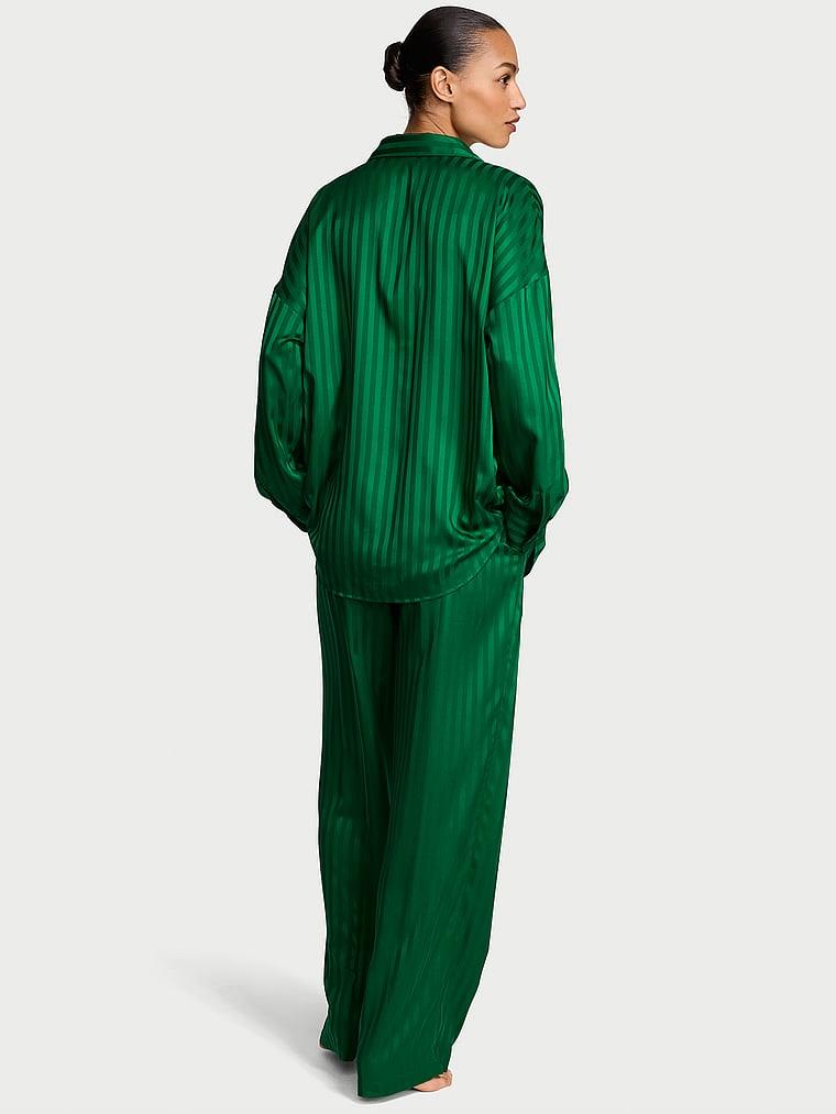 Signature Saten Oversize Pijama Takimi arka görünümü