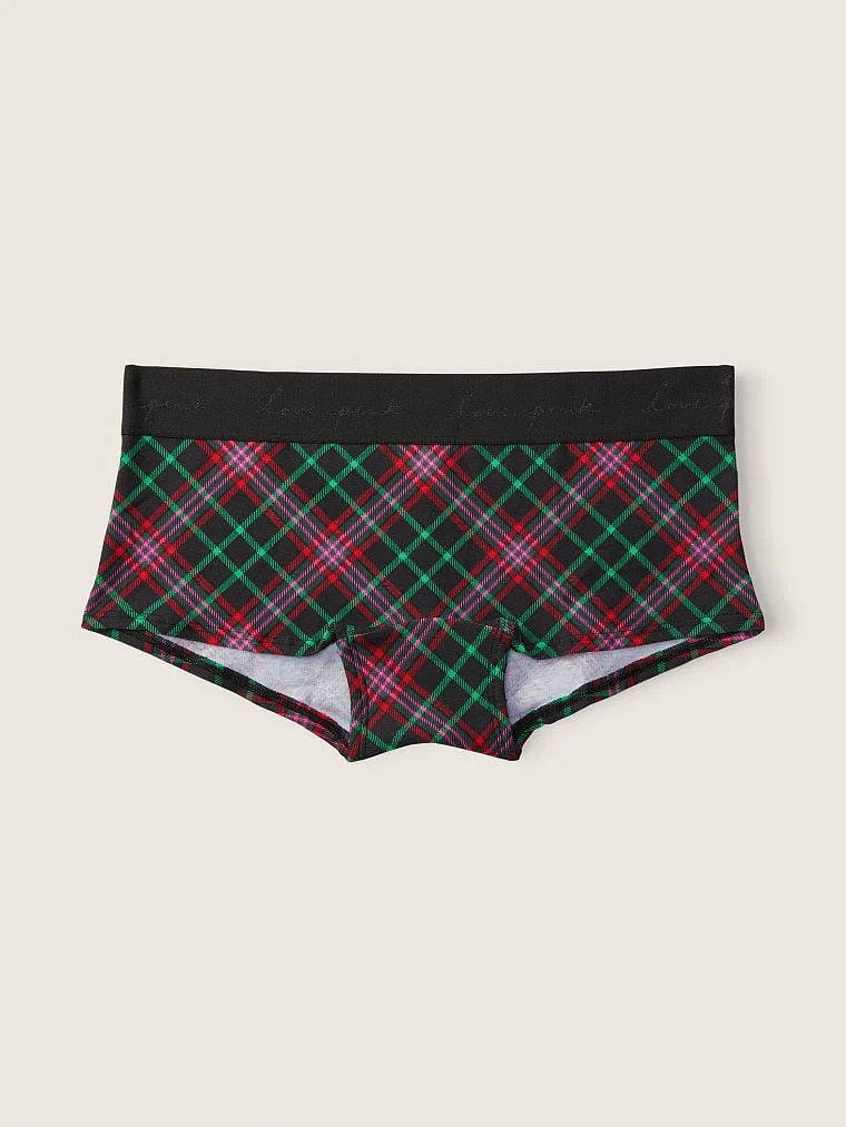 Pink Logo Boyshort Kulot arka görünüm