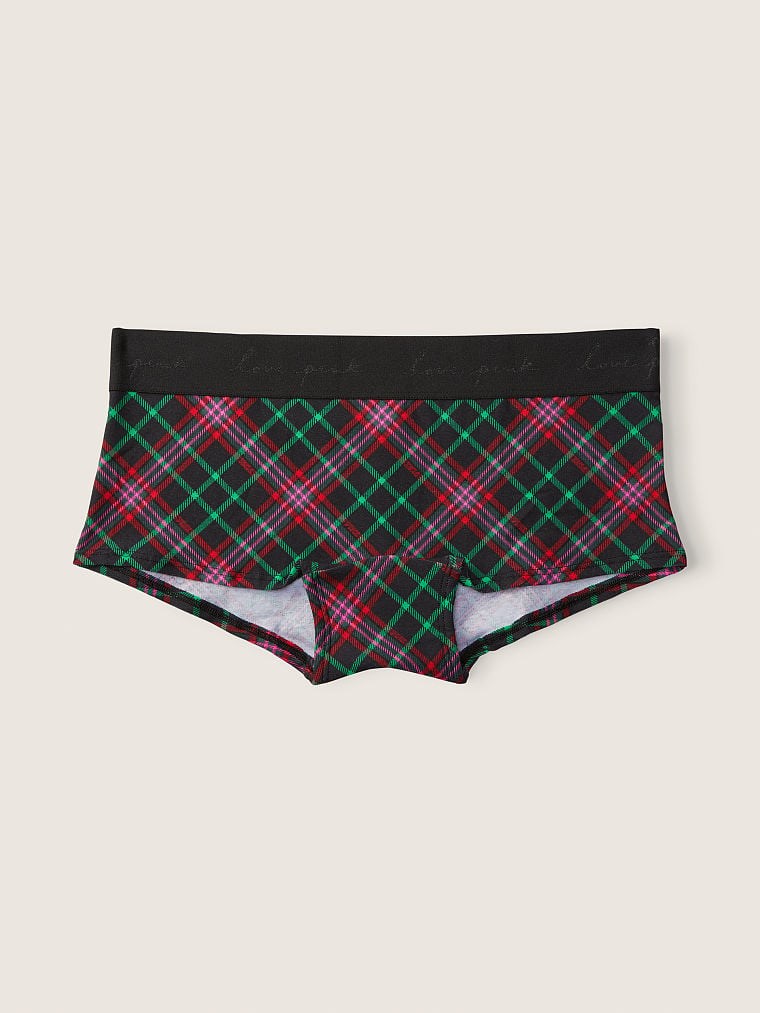 Pink Logo Boyshort Kulot arka görünümü