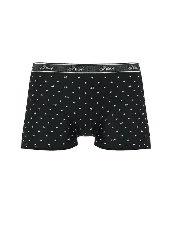 Pink Mikro Logolu Yüksek Bel Boyshort Kulot ön görünüm