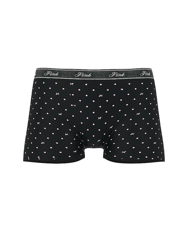 Pink Mikro Logolu Yüksek Bel Boyshort Kulot