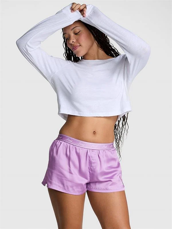 Pink Ipeksi Pijama Boxer ön görünüm