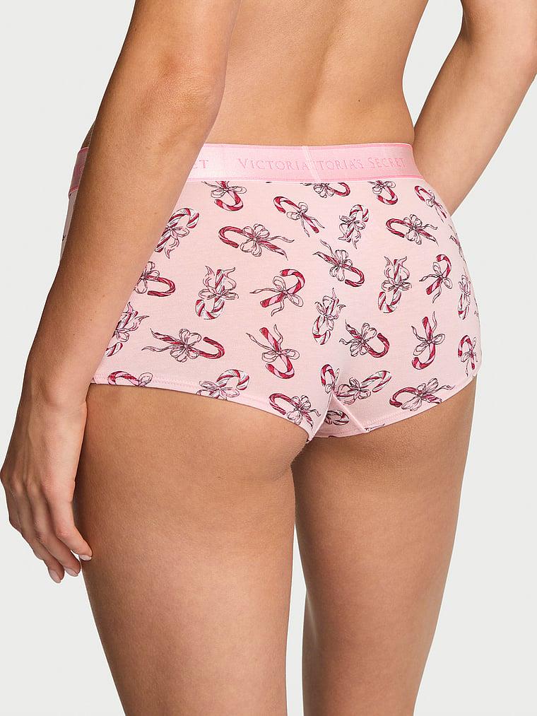 Logolu Pamuklu Boyshort Kulot arka görünümü