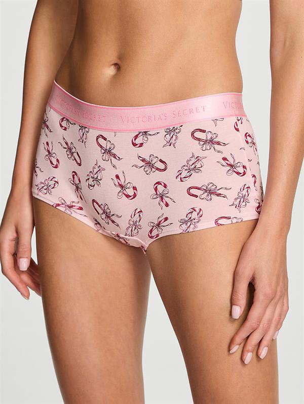 Logolu Pamuklu Boyshort Kulot ön görünüm
