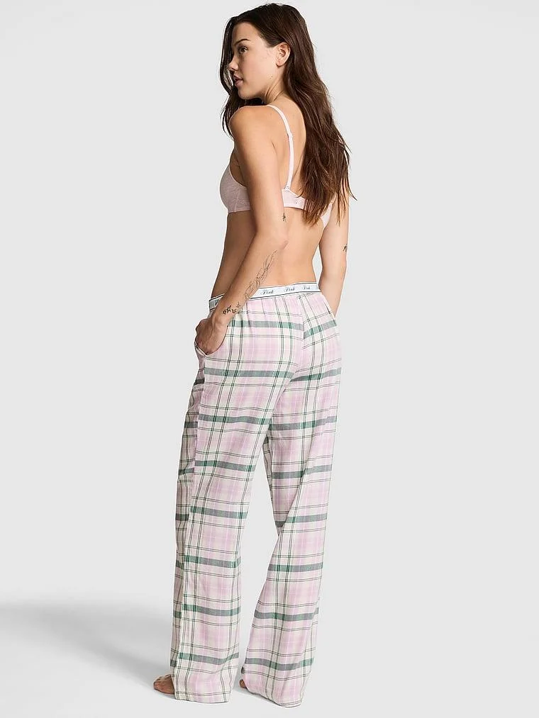 Pink Flanel Pijama Alti arka görünüm