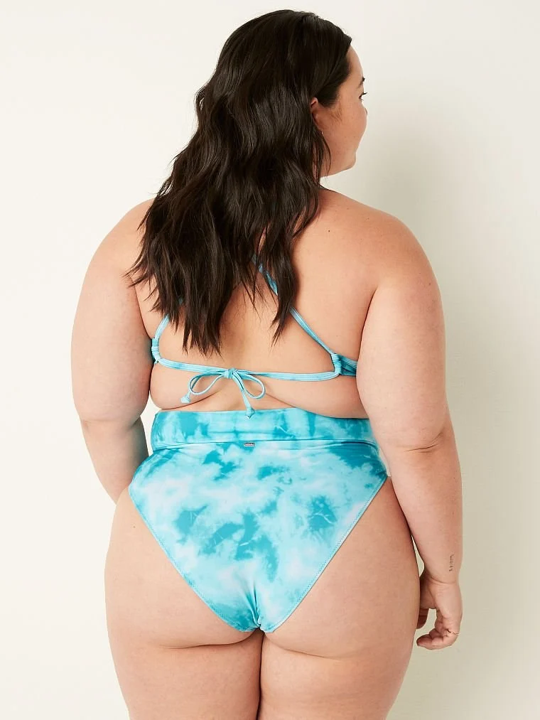 Pink Capraz V Model Yüksek Bel Bikini Alti arka görünüm