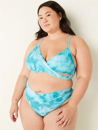 Pink Capraz V Model Yüksek Bel Bikini Alti ön görünüm