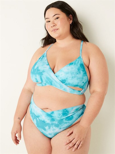 Pink Capraz V Model Yüksek Bel Bikini Alti