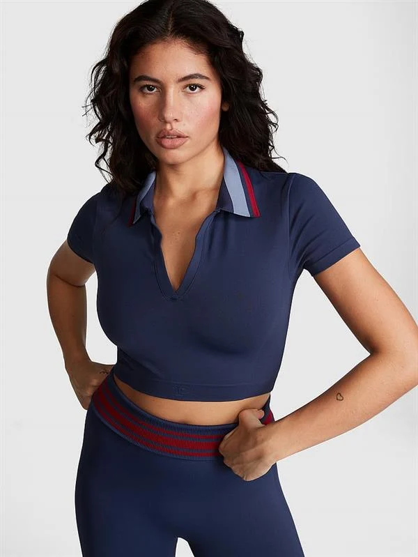 Pink Polo Kısa Kollu Tisort ön görünüm