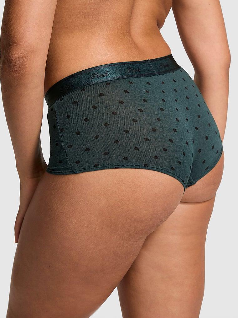 Pink Logolu Pamuklu Boyshort Kulot arka görünümü