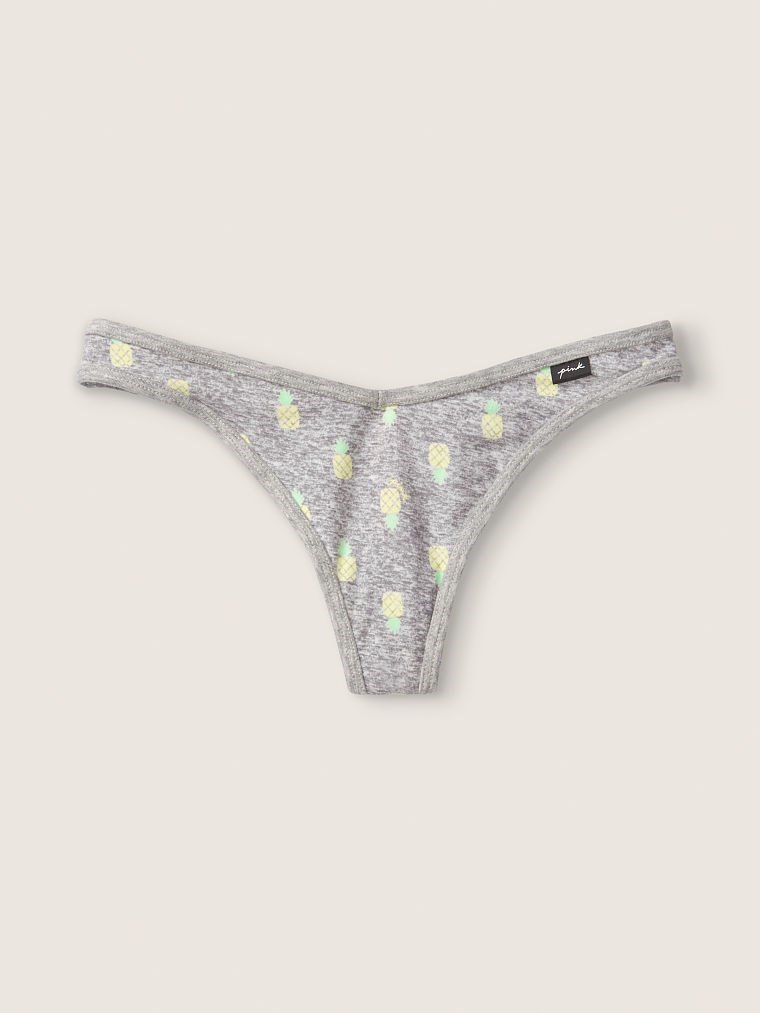 Pink Pamuk Tanga Kulot arka görünümü