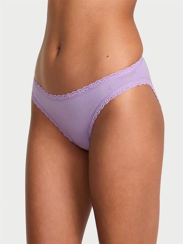 Dantel Detayli Pamuklu Bikini Kulot