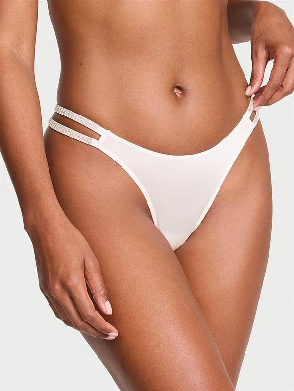 Işıltılı Cift Askili Smooth Tanga