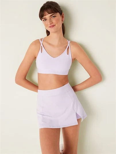 Pink Ultimate Strappy Back Lightly Lined Sports Bra ön görünüm