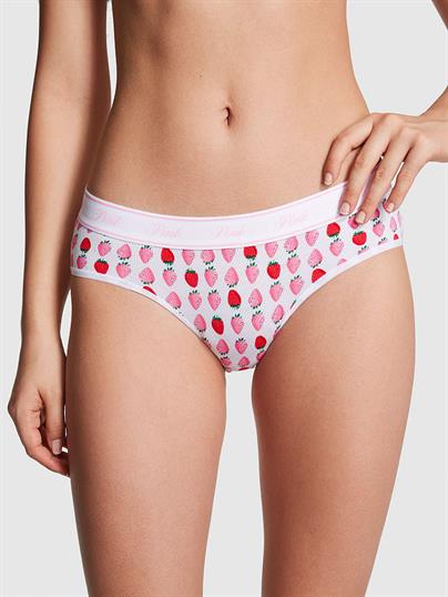 Pink Logolu Pamuklu Hiphugger Kulot