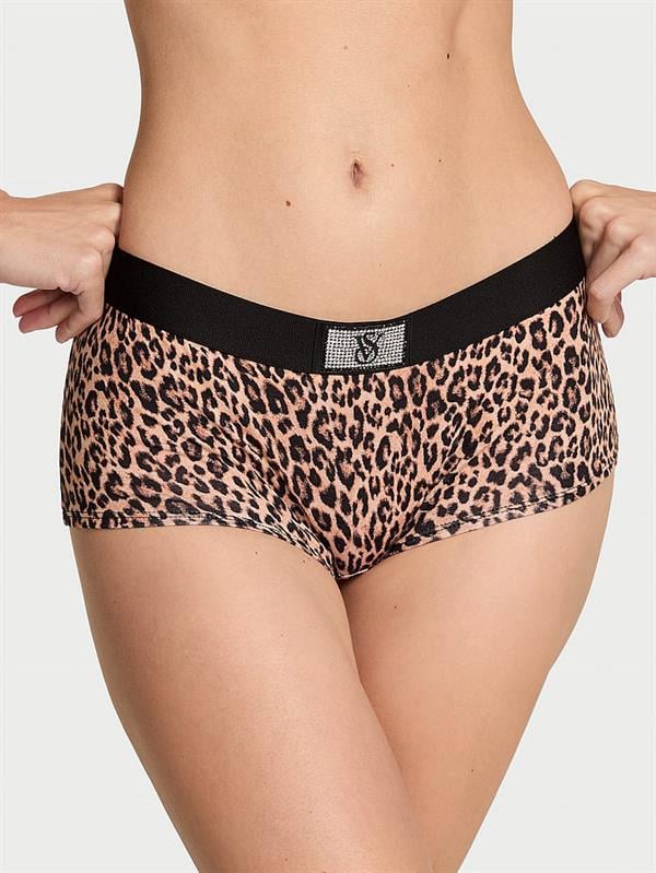 Işıltılı Logolu Boyshort Kulot