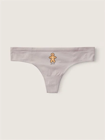 Pink Seamless Tanga Kulot