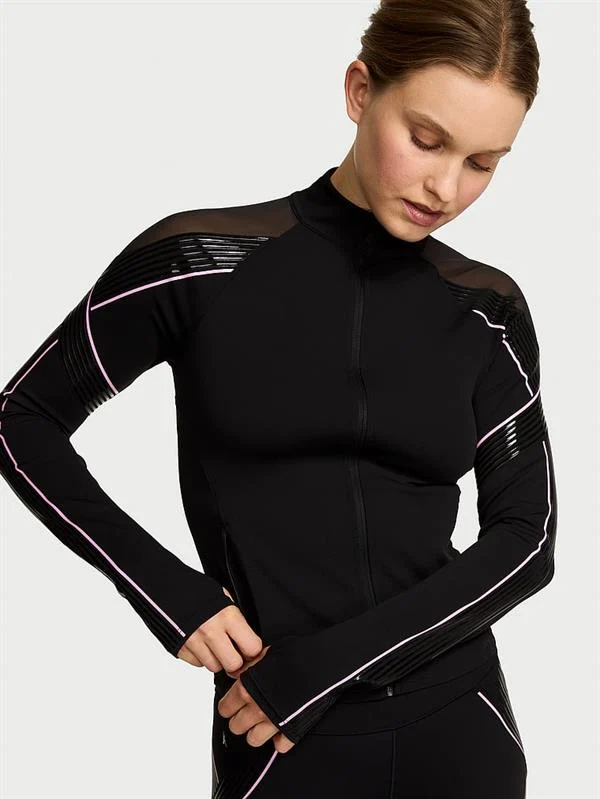 Yeni Stil! Vsx Elevate Kontur Detayli Fermuarli Sweatshirt ön görünüm