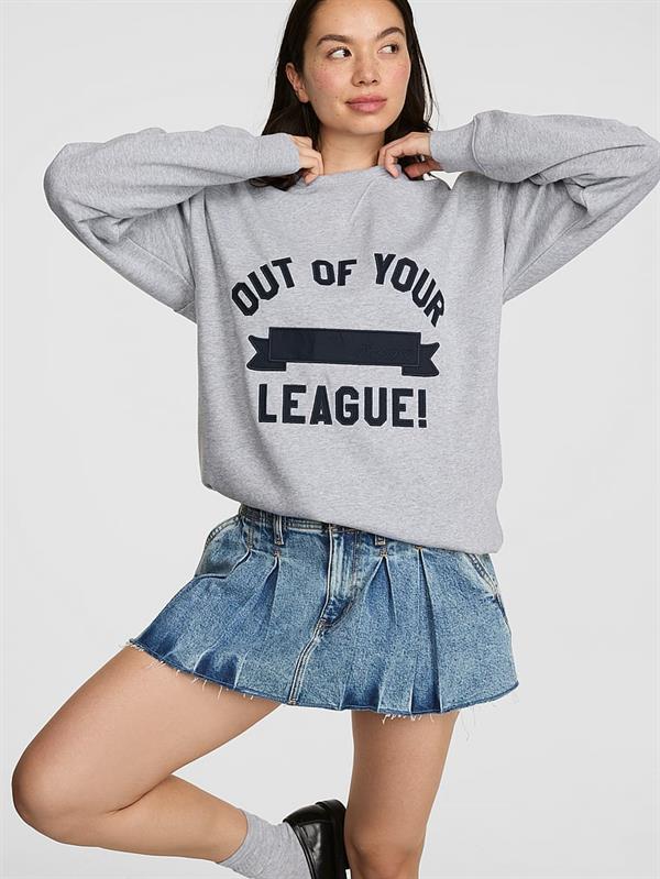Pink Ivy Oversize Bisiklet Yaka Sweatshirt ön görünüm