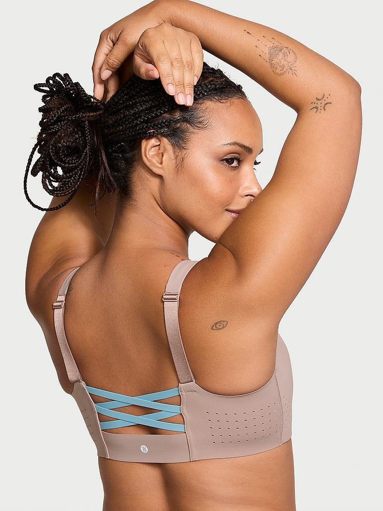 Yeni Stil! Featherweight Önden Fermuarli Maksimum Sporcu Sütyeni arka görünümü