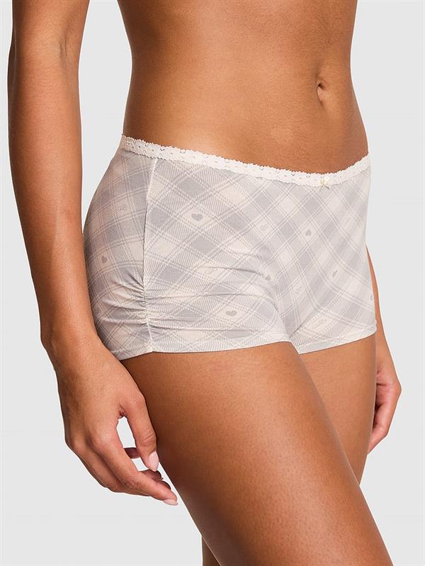 Pink Pamuklu Boyshort Kulot ön görünüm