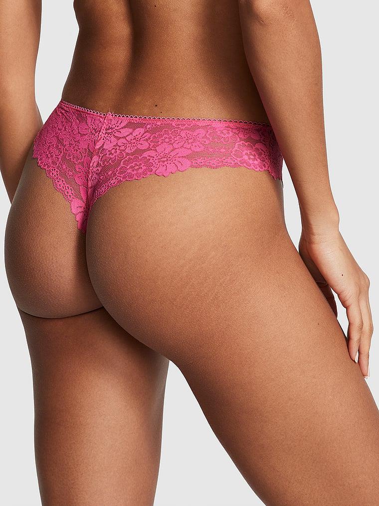Pink Lazer Kesim Tanga arka görünüm