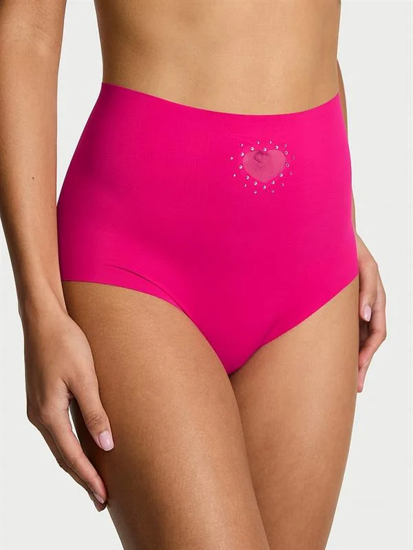 Lazer Kesim Kalp Detayli Brief Kulot