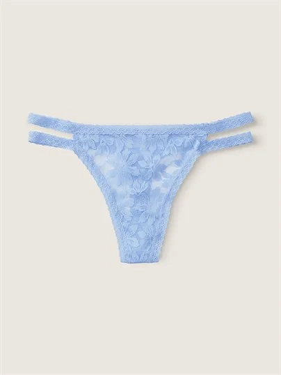 Pink Dantel Seritli Tanga Kulot ön görünüm