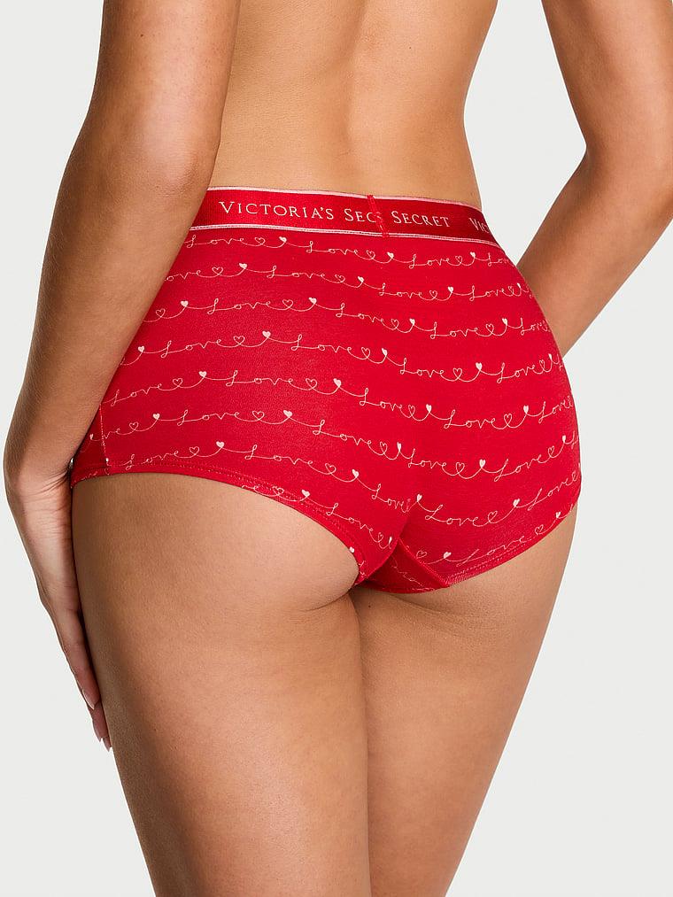 Logolu Pamuklu Boyshort Kulot arka görünümü