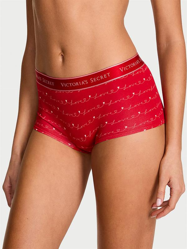 Logolu Pamuklu Boyshort Kulot